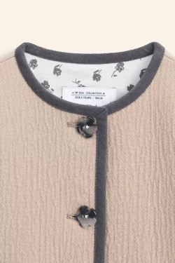 ZARA ШЕРСТЯНАЯ КОРОТКАЯ КУРТКА - LIMITED EDITION, БЕЖЕВЫЙ