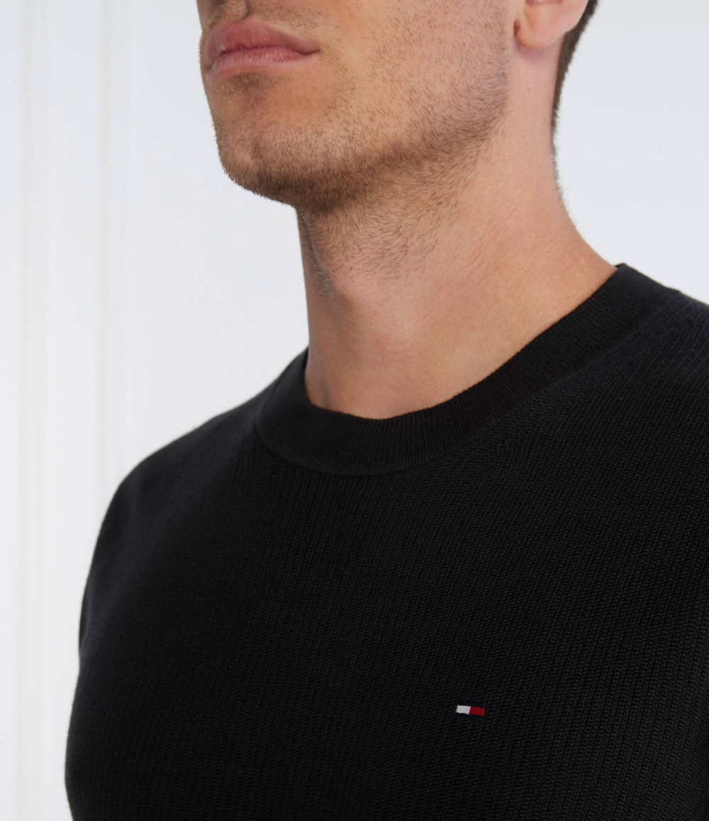 Свитер CHAIN RIDGE STRUCTURE Tommy Hilfiger - черный(MW0MW33511)