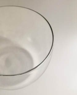 Zara Home миска из боросиликатного стекла, цвет серебристый, 9.5 см