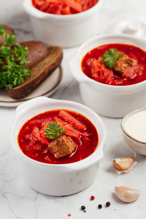 Борщ с телятиной