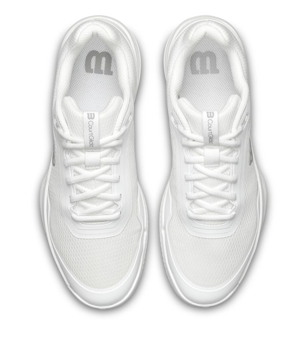 Женские теннисные кроссовки Wilson Court Glide - white/white/silver