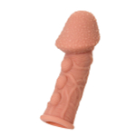 Насадка на фаллос 12,7см с пузыриками, венками и ребристостью Kokos Extreme Sleeve 009 S Size