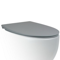 Крышка-сиденье для унитаза c микролифтом SoftClose AeT Dot 2.0 цвет серый матовый