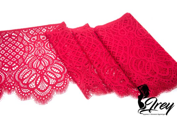 01-58 Кружево шантильи 25 см, красный 100