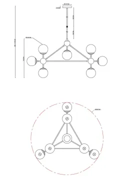 Люстра на штанге Arte Lamp