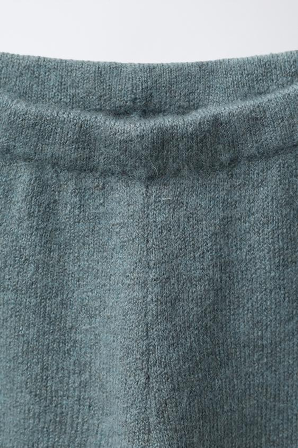 ZARA ТРИКОТАЖНЫЕ БРЮКИ-ДЖОГГЕРЫ, СЕРО-СИНИЙ