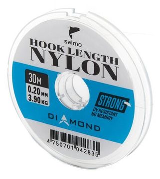 Леска монофильная Salmo Diamond HOOK LENGTH NYLON 30 м, 0,20 мм