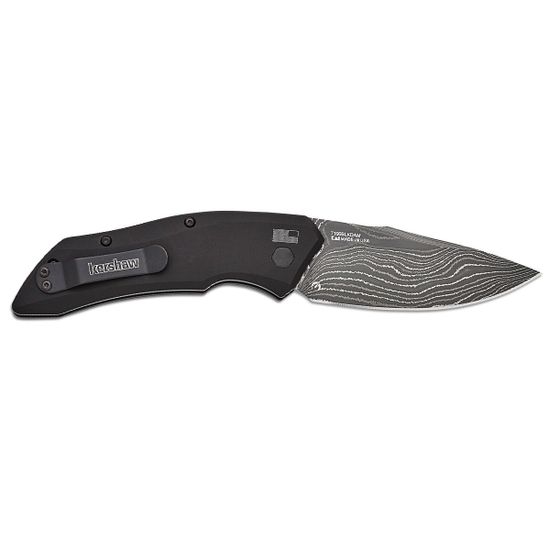 Автоматический нож KERSHAW 7100BLKDAM Launch 1 клинок из стали Damascus Alabama, рукоять алюминий