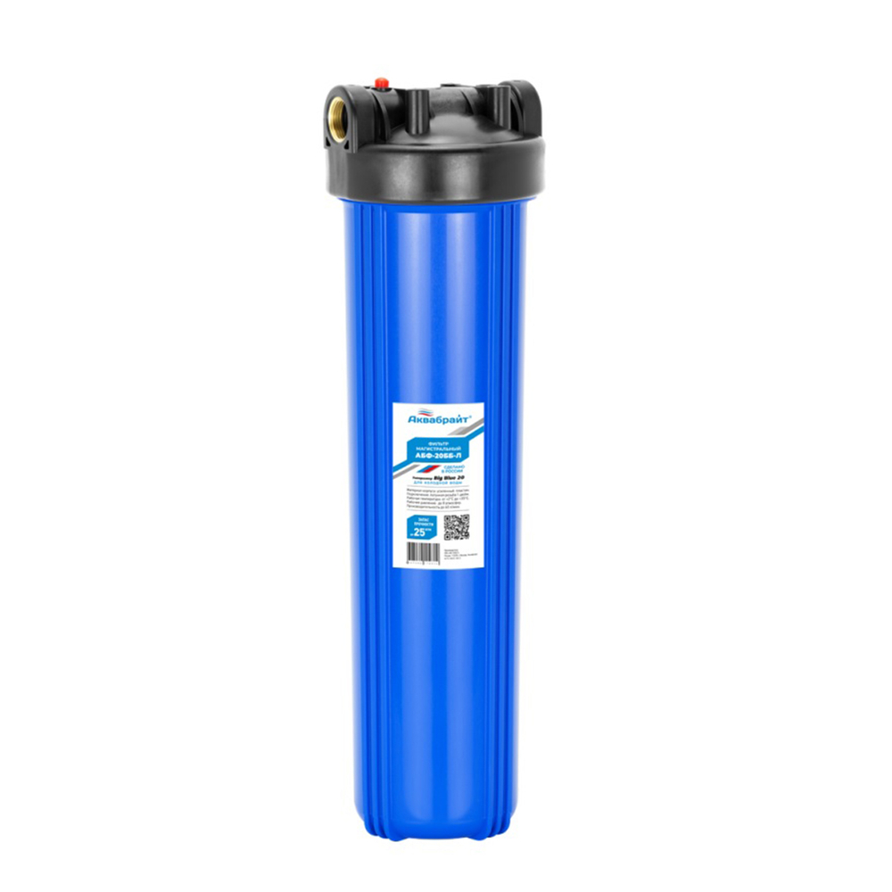 Магистральный фильтр АБФ-20ББ 1" (синий) "Аквабрайт"