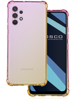 Чехол ROSCO для Samsung Galaxy A32 оптом (арт. SS-A32-HARD-TPU-PINK-GOLD)