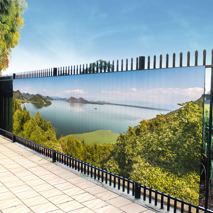 Фотосетка 600х158 см для забора