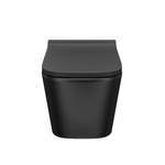 Унитаз подвесной безободковый IDDIS BILR2BMi25 "Bild" сиденье дюропласт, микролифт ЧЕРНЫЙ матовый