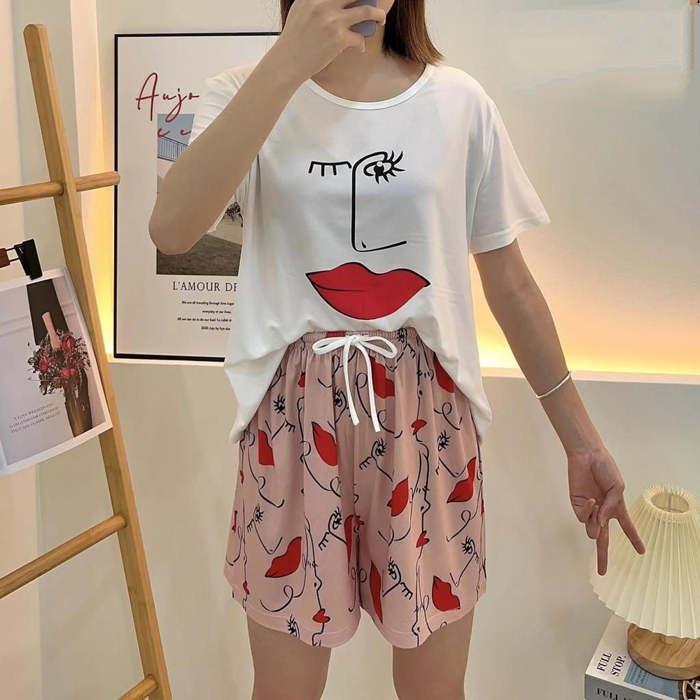 Пижама шорты и футболка B0138 велик