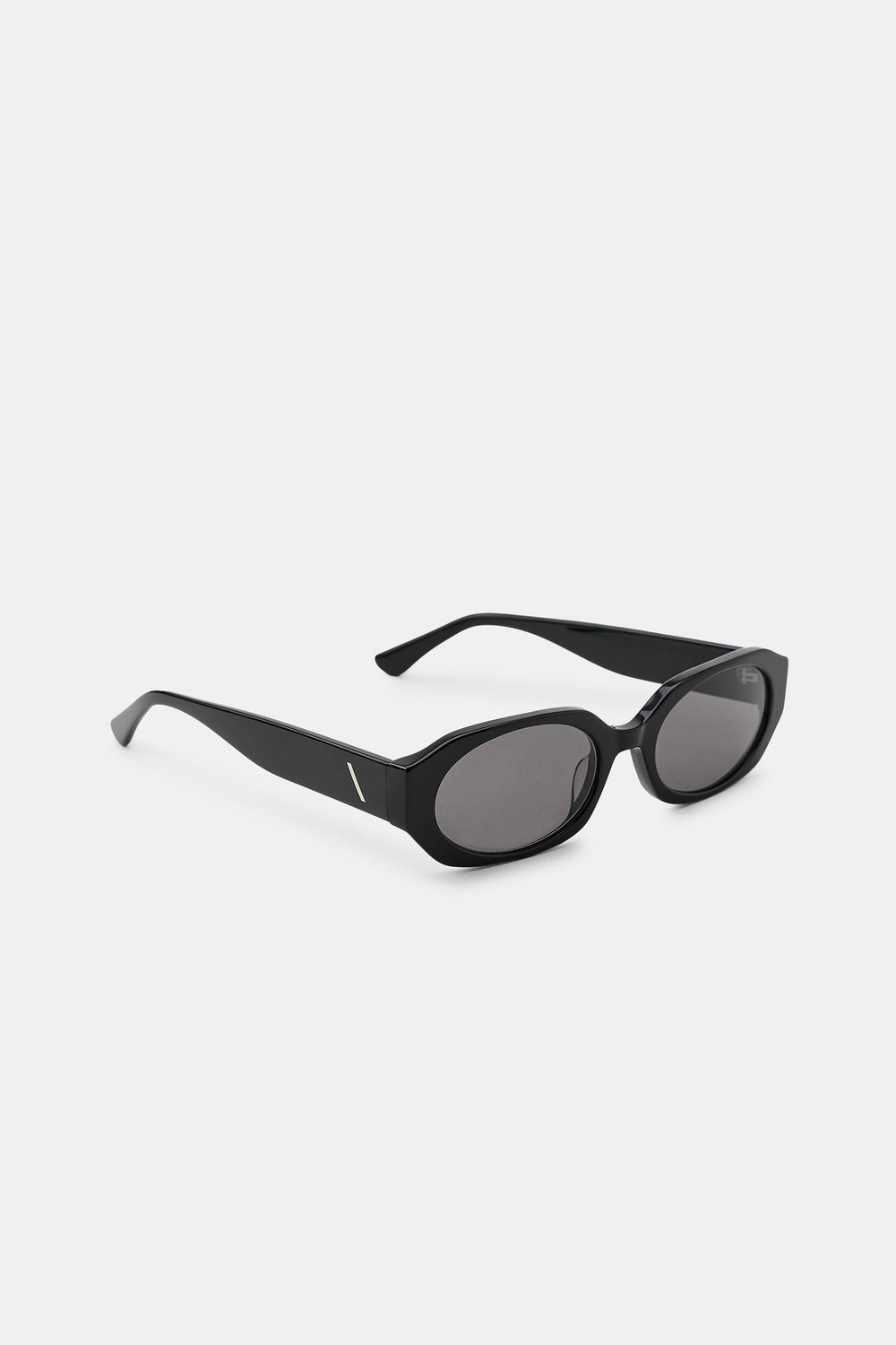 ZARA СОЛНЦЕЗАЩИТНЫЕ ОЧКИ ОВАЛЬНОЙ ФОРМЫ, ЧЕРНЫЙ