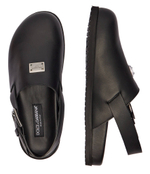 Кожаные мюли Dolce & Gabbana - черный(A80402 AQ765)