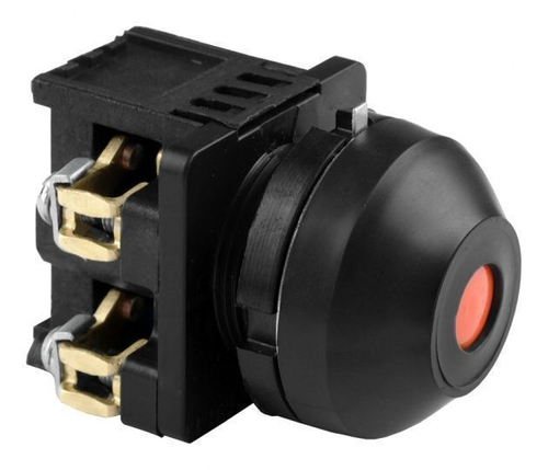 Выключатель кнопочный КЕ081/1 красный 2з IP54