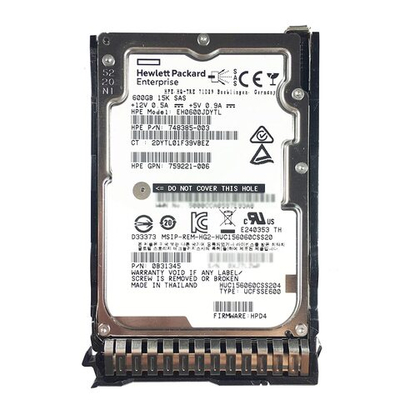 Жесткий диск HP 600GB 12G SAS 15K RPM SFF SC EH0600JDYTL