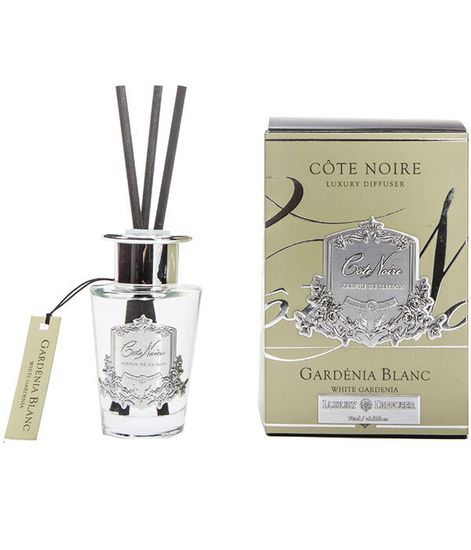 Гардения, ароматический диффузор в серебряном декоре, Cote Noire