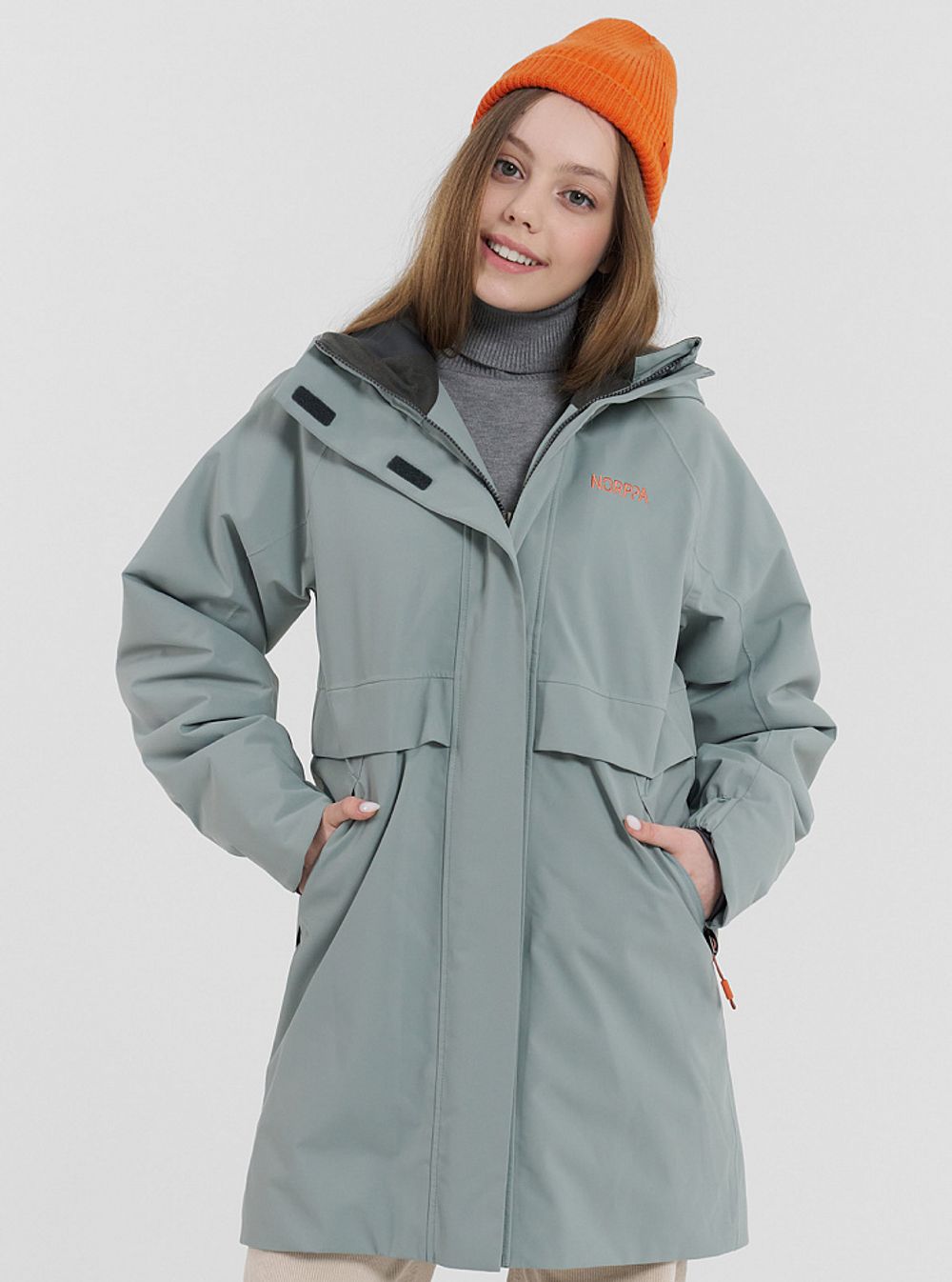 Куртка для девушки подростковая IMERKA NORPPA северный мох
