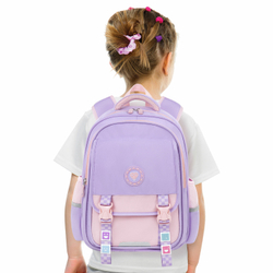 Рюкзак BRAUBERG SNAP, 2 отделения, 3 кармана, "Delicate lilac", 39х28х16 см, 272068