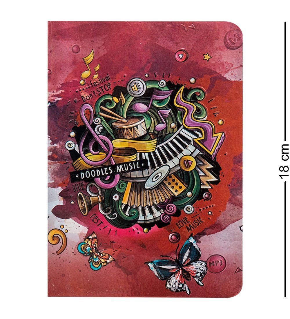 BM-05/3 Блокнот сред. «Звуки музыки» (3D твердая обложка)