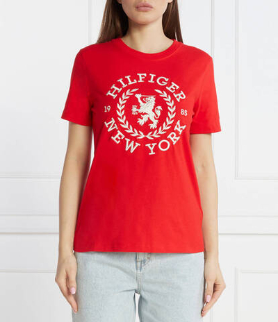 Футболка REG CREST C-NK TEE SS Tommy Hilfiger - красный(WW0WW41058)