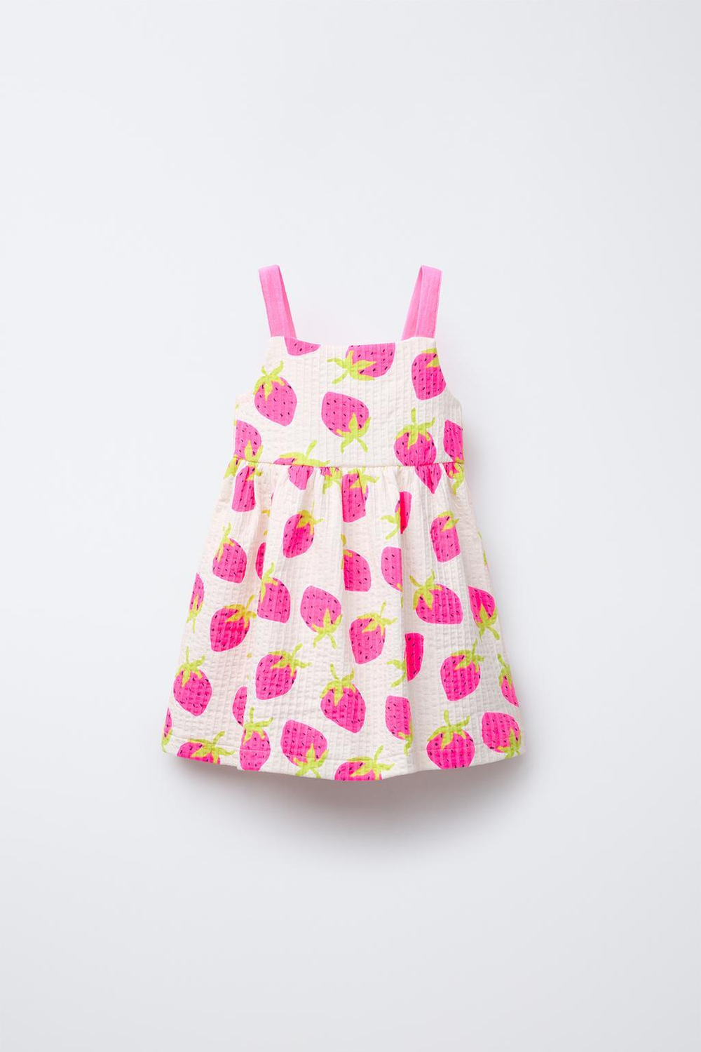 ZARA ПЛАТЬЕ ИЗ РЕЛЬЕФНОЙ ТКАНИ С ПРИНТОМ И БАНТОМ, ЭКРЮ