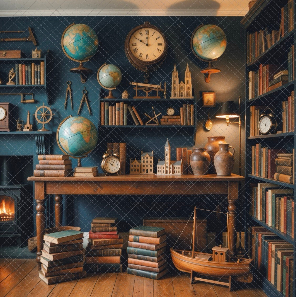 Кабинет путешественника №2 - фон неопреновый