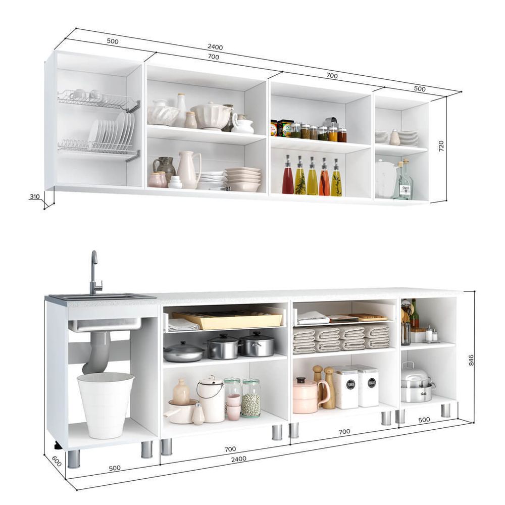 Кухня 2400 Айсбери