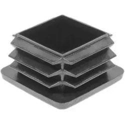 Заглушка для профильной трубы 40х40мм, цвет ЧЕРНЫЙ, 10шт