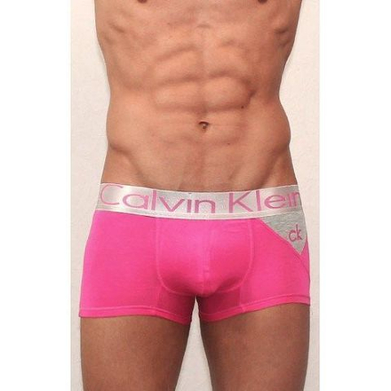 Мужские трусы боксеры Calvin Klein Steel Pink Grey
