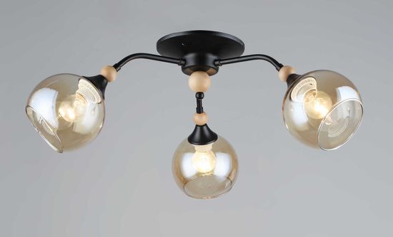 5062/3 BK+WOOD (4) Люстра (RL)