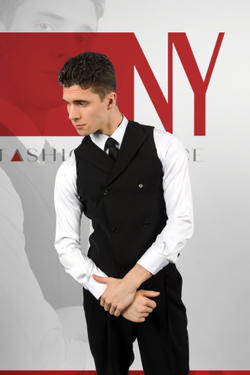 Двубортный жилет