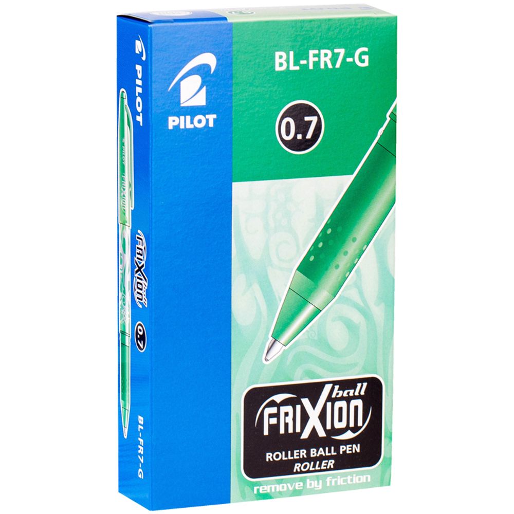 Ручка гелевая стираемая Pilot "Frixion" зеленая, 0,7мм, 1шт