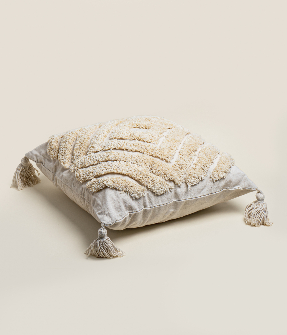 Подушка из льна ЛАБИРИНТ 45 х 45