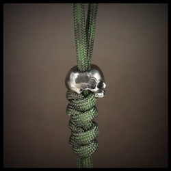 Темлячная бусина "Черепок" для ножей , мельхиор