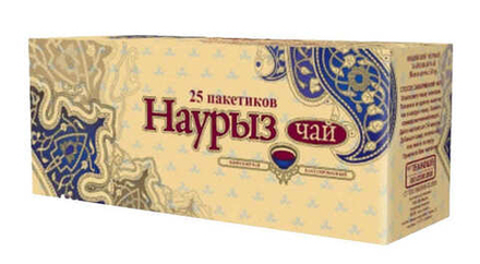 Чай "Наурыз" черный индийский байховый 25 пак. Казахстан