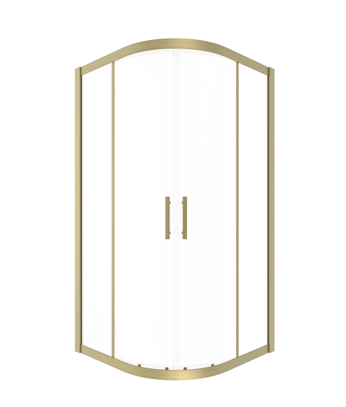 Timo Душевой угол TPSS-90/17C-8, раздвиж 900*900*2000, проф мат золото, стекло проз 8 мм