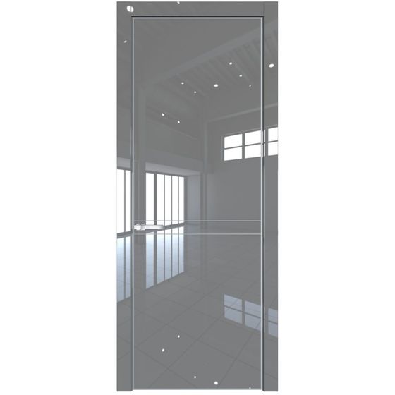 Profil Doors 11LA грей люкс с алюминиевым молдингом профиль серебро