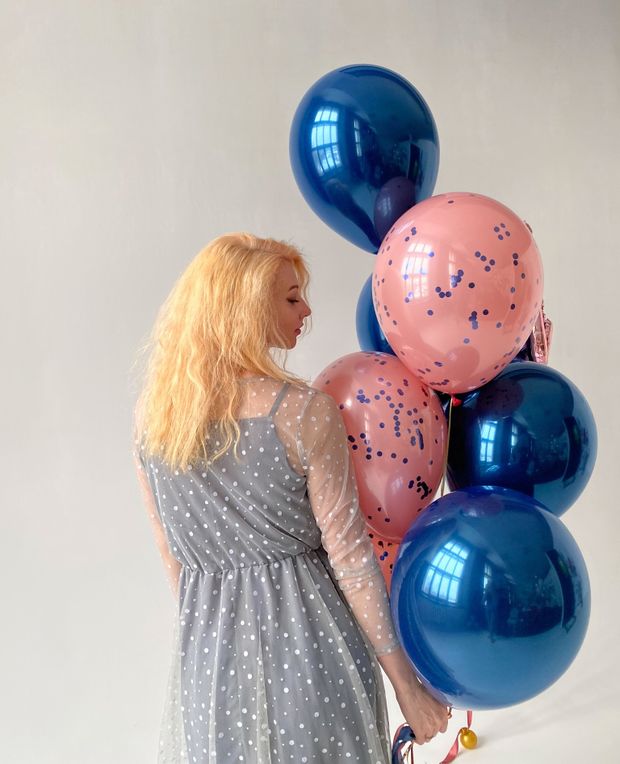 "Неоновая поэзия" (набор из 7 шаров) №2143