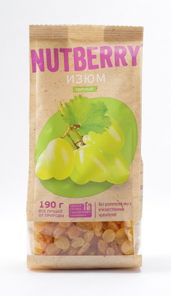 NUTBERRY Изюм светлый 190 г