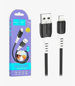 Шнур USB - Айфон lighting (2,4Ам\1,0м) черный HOCO X82