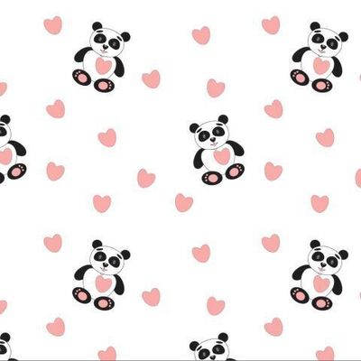 Panda with heart