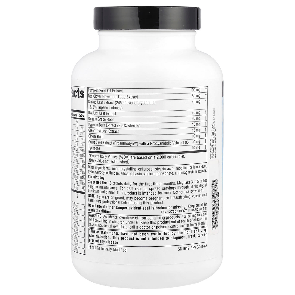 Source Naturals, Prosta-Response ™, 180 таблеток