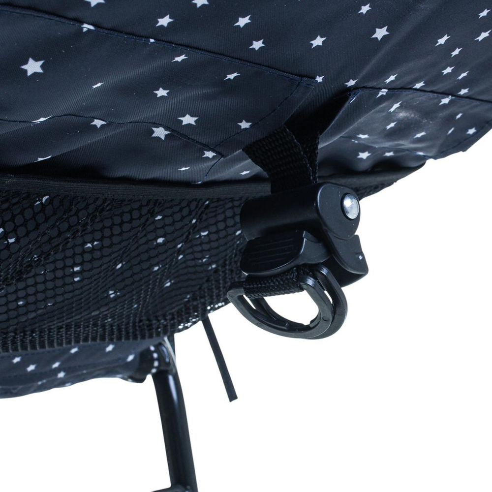 Санки-коляска "Наши Детки 3-1К" синий со звездочками