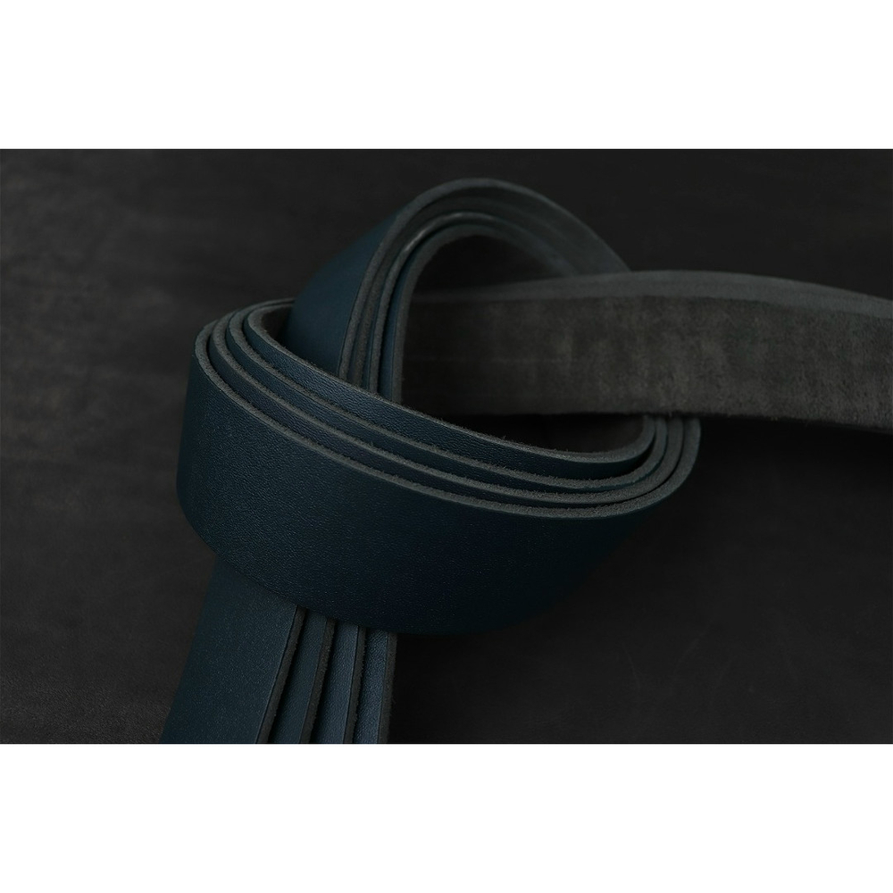 Ременная заготовка Сине-зеленая с лицевой отделкой + Плита Пылевидная