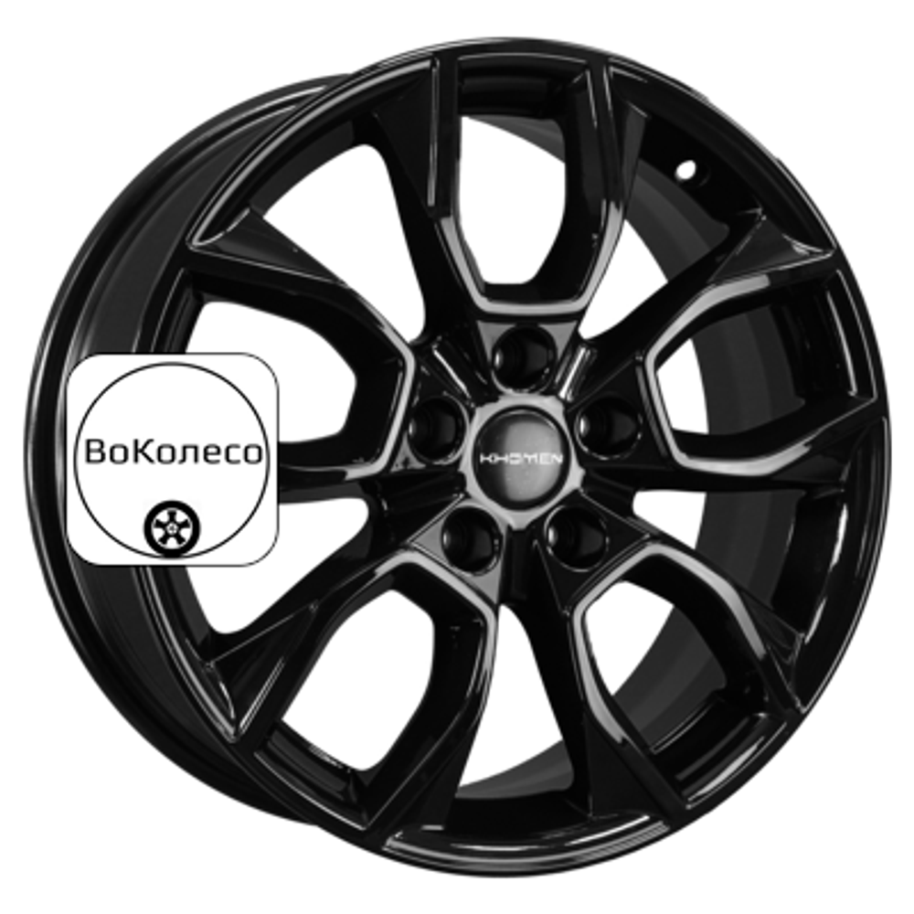 7x17/5x110 ET46 D63,3 KHW1713 (Changan CS35 Plus) Black Khomen Wheels