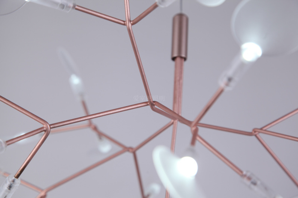 Pendant design lamp  Heracleum  Big O by Moooi (Brass,  D72)