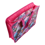 Папка с ручками А4 "Мороженое", пластик, на молнии, 80мм