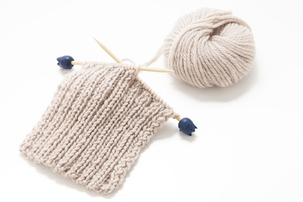 Наконечники для спиц и лески "amicolle" тюльпан 2*4,5мм (голубой)